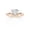 14K Rose Gold Plated 925 Sterling Silver, variant on 2 CT Heart Shape Moissanite Promise Rings for Women in 14K Rose Gold Plated 925 Sterling Silver V-Shaped Chevron Wedding Bands Engagement Promise Ring D Color VVS1 Clarity Jewelry Gift for Her - 5