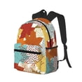 thumbnail image 2 of Vsdgher Fall Maple Leaves Print Unisex Large Capacity Bookbag Schoolbag Casual Daypack for High School/College/Teens/Travel/Work, 2 of 8