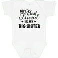 thumbnail image 3 of Inktastic My Best Friend is My Big Sister with Hearts Boys or Girls Baby Bodysuit, 3 of 5