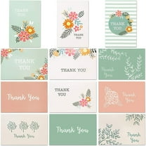 Best Paper Greetings Thank You Card Set with Envelopes - Blank Floral Cards with Envelopes - Assorted Floral Designs - Baby & Bridal Shower Thank You Notes - Pack of 96, 4 x 6 in