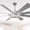 Chrome, variant on Chords Attic 72" Reversible 8-Blade Ceiling Fan with LED Lights, Remote 3-Color, 6-Speed and Timer