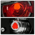 thumbnail image 4 of Black 2003-2005 Dodge Neon 4-D00r Sedan Tail Brake Lights Brake Lamps Left+Right, 4 of 6