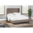 thumbnail image 2 of Lane Furniture Manhattan 61" Farmhouse Fabric 4/6 UPH Bed in Brown, 2 of 6