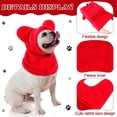 thumbnail image 6 of Winter Dog Hat Fleece Pullover | Adjustable Warm Pet Hat for Small & Medium Dogs | Soft Polyester, Solid Black/Red/Blue | Cozy Outdoor Protection, Lightweight, Durable, Cute Embroidery, 6 of 7