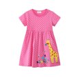 thumbnail image 3 of AJZIOJIRO Robe Princesse pour Filles Tout-Petits, Robe à Pois Adorable, Robe d'Été Simple et Ample pour Enfants, 3 of 9