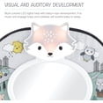 thumbnail image 3 of The Peanutshell Musical Baby Car Mirror, Car Seat Mirror with Remote Control, Woodland Animals, 3 of 7