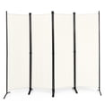 thumbnail image 1 of Costway Biombo de 4 Paneles Separador de Tela Plegable Divisor de Paredes de Fibra Protección de Intimidad Independiente 220 x 51 x 173 cm, 1 of 9