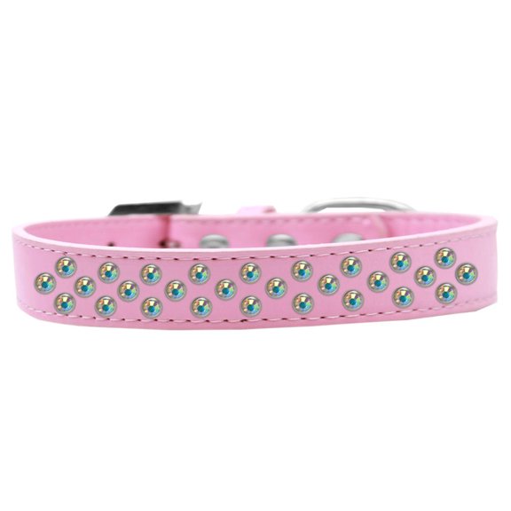 Dog, Puppy Pet Fashion Collar, "Aurora Borealis Crystal Rimsets Sprinkles"
