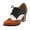 Brown, variant on Women Versatile Color Blocked Waterproof Thick Sole Thick Heel British Style Front Casual High Heels For Wearing Outside Red 6