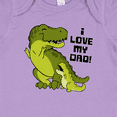 thumbnail image 4 of Inktastic I Love My Dad with Baby and Daddy Tyranasaurus Rex Boys or Girls Baby Bodysuit, 4 of 5