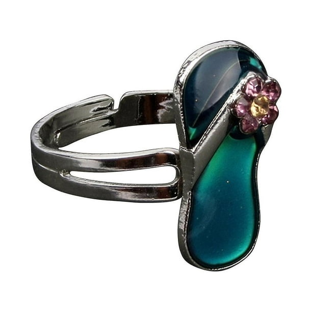 Anillo que cambia de color del estado de animo sensible a la temperatura de sirena la apertura se convertira en diferentes colores a diferentes temperaturas YONGSHENG 9024715289285 Bodega Aurrera en l...