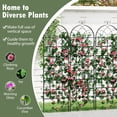 thumbnail image 6 of Patiojoy Metal Garden Trellis for Climbing Plants 4 Pack Fence Trellis Panels 71�� Tall Retro Style Cucumber Trellis, 6 of 9