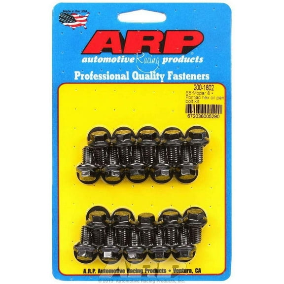 ARP INC. 200-1802 SB MOPAR & PONTIAC HEX OIL PAN BOLT KIT