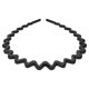 thumbnail image 1 of HYFEEL Diademas onduladas de plástico, delgadas, antideslizantes, flexibles, aros simples, accesorios para el cabello para mujeres y hombres, colores sólidos (negro), 1 of 5