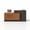 Iron Grey & Walnut, variant on L-Shaped Reception Desk with Left Counter, 1-Inch Thick Board, Lockable Drawers & Keyboard Tray, Heavy-Duty Front Desk for Office, Salon, Hotel & Clinic
