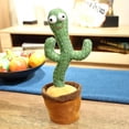 thumbnail image 2 of Cactus bailarín, juguete de cactus parlante, juguete que imita el cactus bailarín que repite lo que dices, juguete electrónico de cactus que canta y baila XFH, 2 of 5