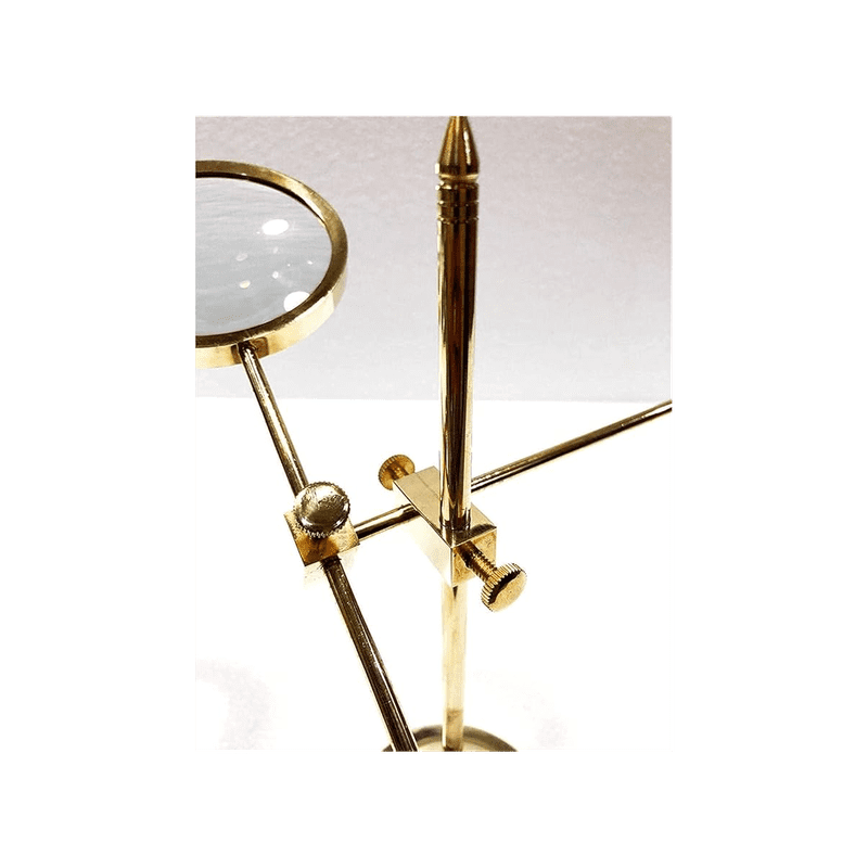 Brass Magnifier Glass for Reading Study Table Top Decor and Home Decor Antique Nautical Adjustable Brass Magnifying Glass with