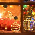 thumbnail image 4 of Christmas atmosphere decorative light LED light Christmas Green Santa suction cup light window light Hanging light window, 4 of 5