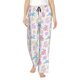 thumbnail image 1 of Fotbe Easter Colorful Rabbit Pantalones de Pijama para Mujer, Pantalones de Dormir, Pantalones Pj con Cordón y Bolsillos-3X-Large, 1 of 6