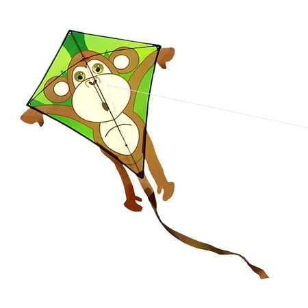 Colorful Cartoon Monkey Kite Outdoor Sport Single Line Flying Kite with 30m Flying Line for Kids