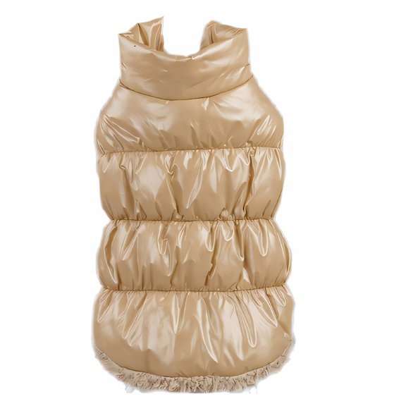 TELOLY Dog Rain Coat,Sleek Tailored Design Dog Winter Coat,Non-Bulky Fit Dog Jackets for Small Dogs,Beige1,L