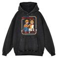 thumbnail image 2 of Sudadera con capucha retro desgastada con lavado Garing For Your Hell Hound para hombre, 100 % algodón, estilo hip hop, ropa de calle, jersey de gran tamaño, 2 of 5