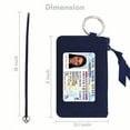 thumbnail image 7 of MNF Collections Lanyard with Wallet - Zip ID Case with Lanyard - Lanyard with id Holder Keychain with Zippers - Quilted Premium Microfiber - Blue, 7 of 7