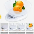 thumbnail image 2 of Báscula digital de cocina para alimentos, pilas incluidas, dispositivo de medición de peso multifuncional en gramos/onzas, apagado automático, acero inoxidable, 2 of 5