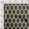 thumbnail image 1 of oneOone Tissu Tabby en Soie Imprimé Floral Ikat BTY 42 Pouces de Large, 1 of 4