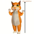 thumbnail image 3 of Adult Inflatable Costume Black Cat Inflatable Suit Halloween Christmas Carnival Theme Party Inflatable Cute Cat Full Body Suit,Height 59"–74.8",Orange, 3 of 4