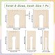 thumbnail image 2 of Juego de 5 herramientas de madera para hacer borlas en 5 tamaños diferentes. Incluye telar para borlas, bolas de pelusa y herramientas para tejer y hacer manualidades., 2 of 6