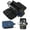 Blue, variant on Toiletry Bag for Men, Large Travel Shaving Dopp, PU Leather Water Resistant Bathroom Toiletries Organizer Case , Cosmetic Bag Black