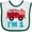 White and Green, variant on Inktastic 1st Birthday Fire Truck Boys or Girls Baby Bib