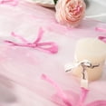 thumbnail image 5 of Shiogb Pink Valentine's Day Table Runner - Embroidered Bow Tulle for Wedding, Birthday & Boho Spring Tea Party Decor, Pink, 5 of 9
