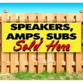 thumbnail image 1 of Speakers, Amps, Subs Sold Here 13 oz Vinyl Banner With Metal Grommets, 1 of 4
