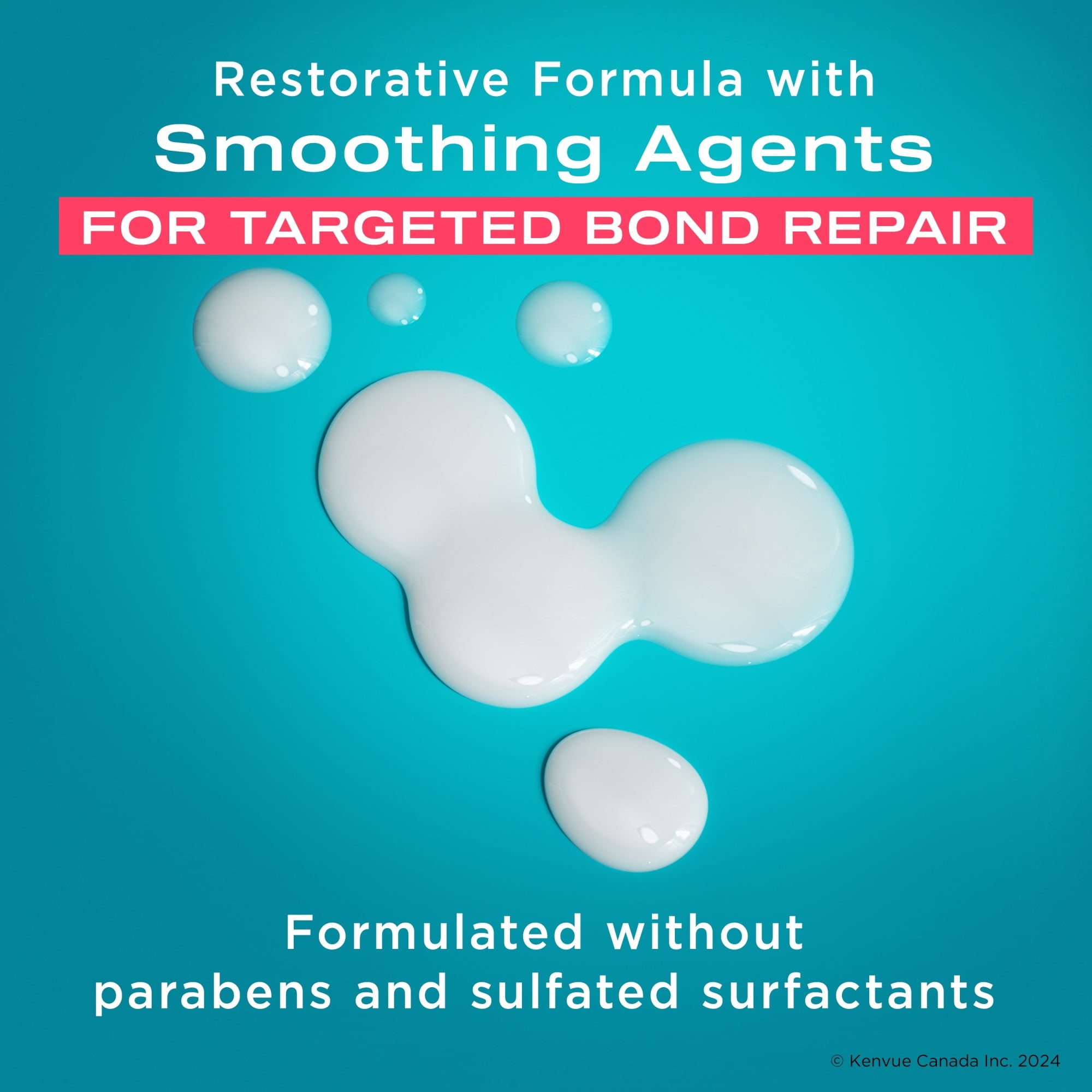 Préshampooing Soin protéiné réparateur OGX® Répare et protège, ce soin avant shampooing aide à réparer les cheveux surtraités pour des cheveux brillants et 3x plus forts*, surfactants sans sulfat 250 mL