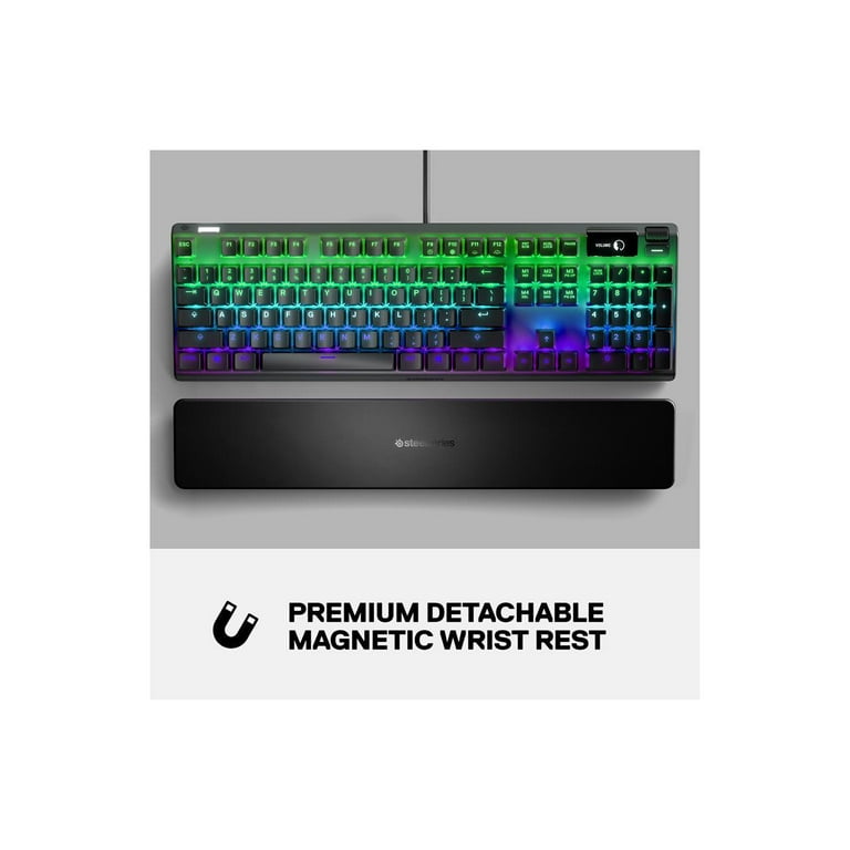 SteelSeries Apex Pro Mechanical Gaming Keyboard – Adjustable Actuation  Switches – World’s Fastest Mechanical Keyboard – OLED Smart Display – RGB