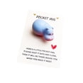 thumbnail image 1 of Birdeem Smiling Hippo Pocket Card, Mini Greeting Card for Kindness, Small Gift Idea for Friends, Cute Note Card for Wallet or Purse, Inspiring Mail for Coworkers,Write a Message, Thinking of You Gift, 1 of 7