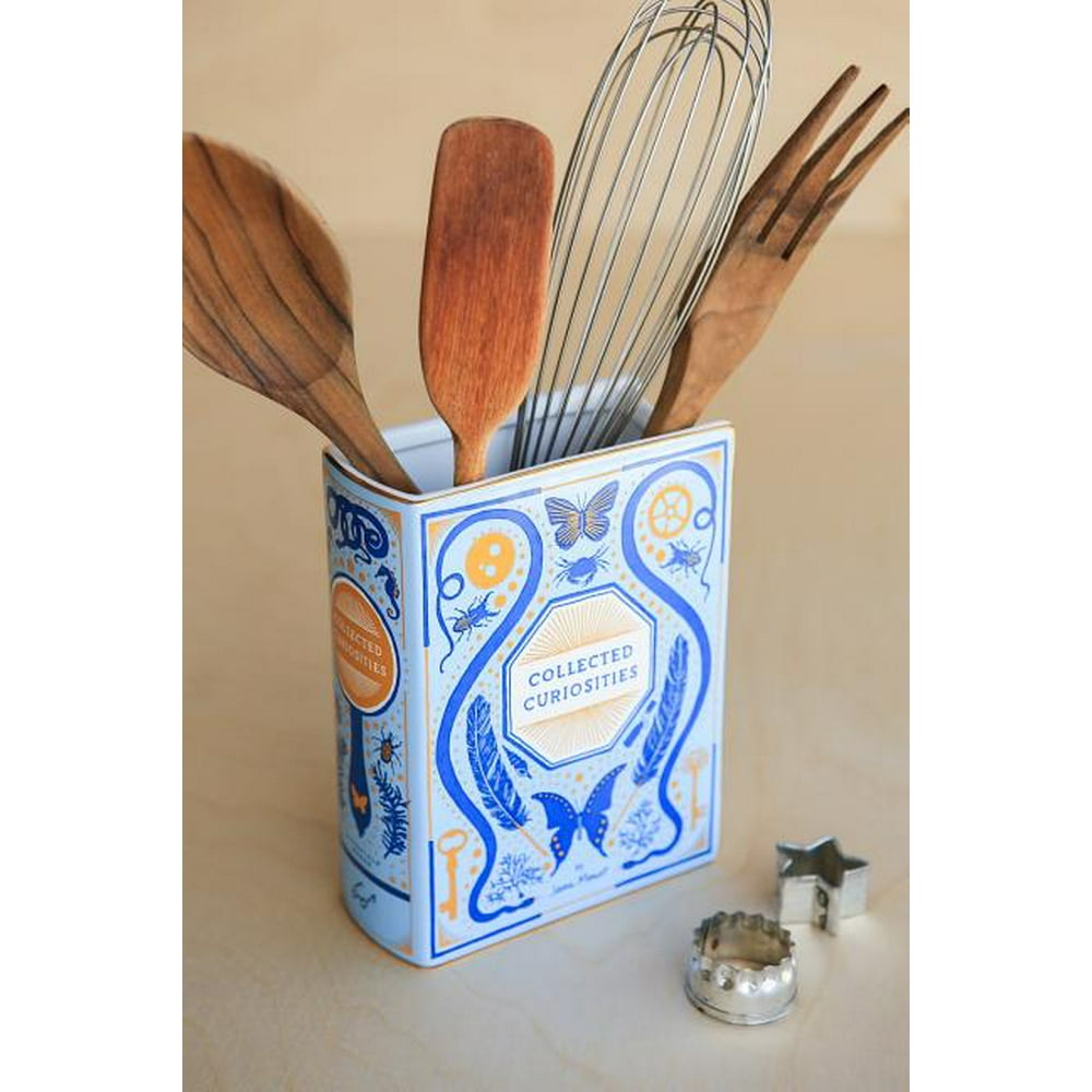 Bibliophile Ceramic Vase Collected Curiosities illustrated by Jane