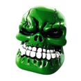 thumbnail image 1 of Skull Shift Knob with Big Tooth Stick Shifting Lever, Fits Most Automatic and Manual Transmission Cars, Trucks, Vehicles, Green, 1 of 7