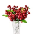 thumbnail image 1 of Miangastore Artificial Lifelike Berries Fake Mini Berries Simulation Decorative Fruit Plants (Red), 1 of 5
