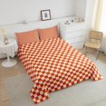 thumbnail image 3 of Erosebridal Orange Buffalo Bedding Queen Comforter Set, Checkered Down Comforter, Rectangle Room Decor, 3pcs, 3 of 8