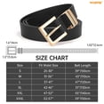 thumbnail image 6 of WHIPPY Women's Leather Belt for Jeans Dresses Black Waist Belt for Women Ladies Belts, 6 of 6