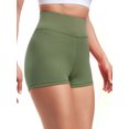 thumbnail image 2 of SHCKE High Waist Yoga Shorts for Women Tummy Control Fitness Running Home Workout Shorts, 2 of 6