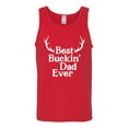 thumbnail image 2 of Wild Bobby, Best Buckin Dad Ever Funny Hunting, Father's Day, Men Graphic Tank Top, Red, Small, 2 of 3