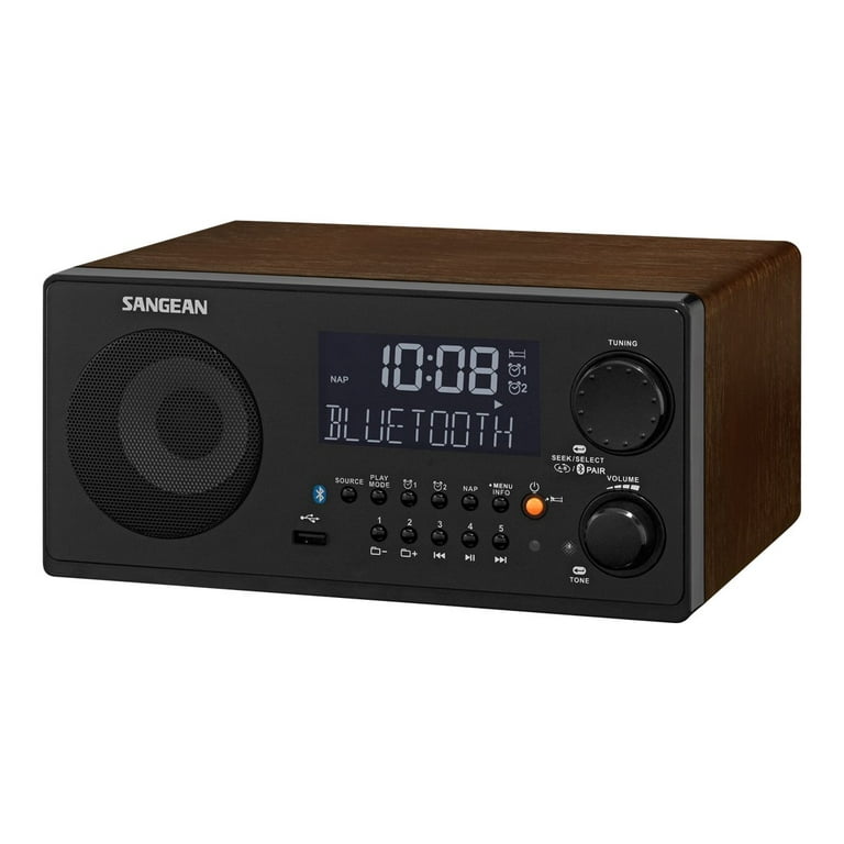Sangean WR-22WL AM/FM-RDS/Bluetooth/USB Table-Top Digital Tuning
