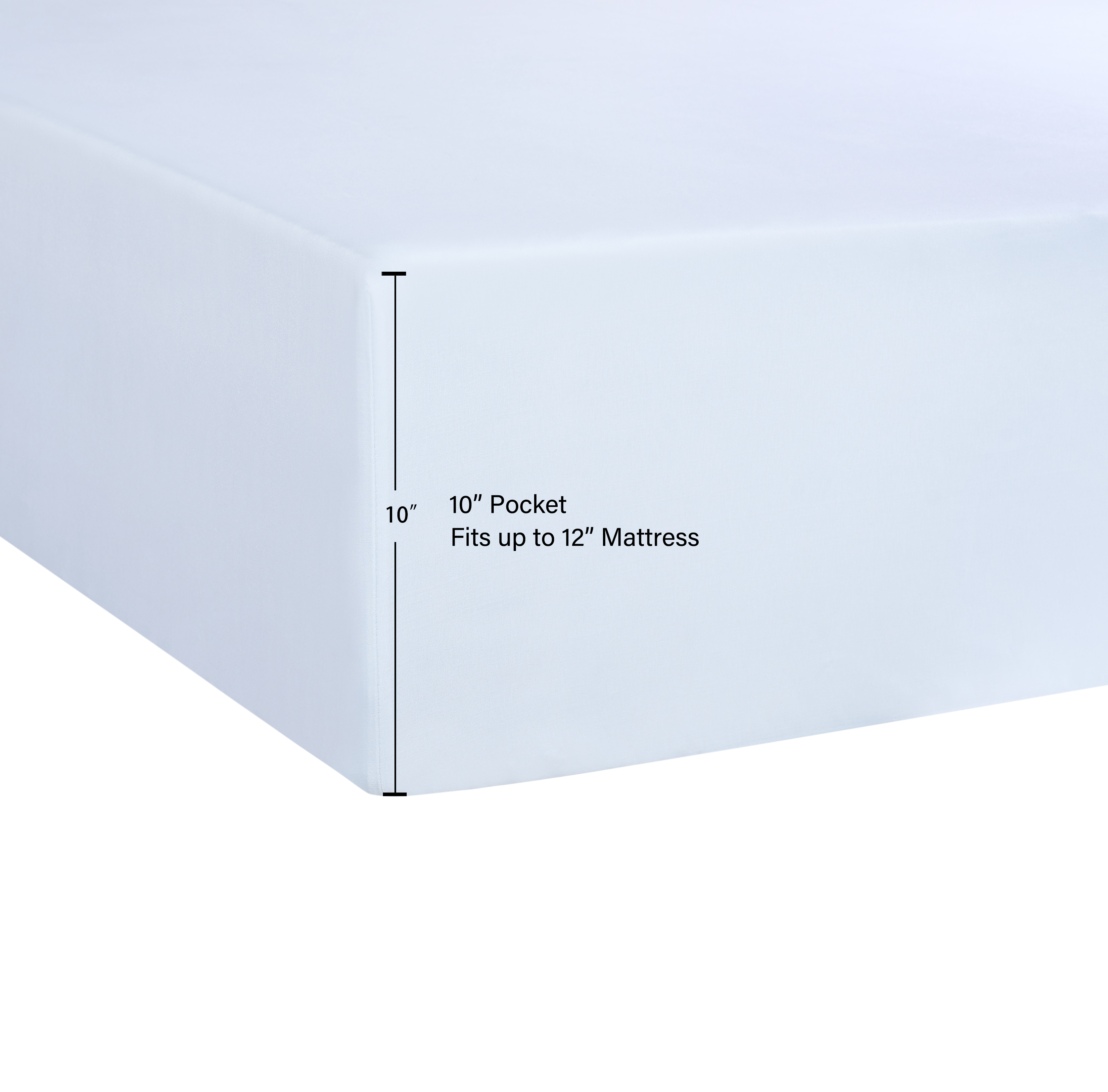 Mainstays Basic Microfiber 4-Piece Queen Sheet Set, Arctic White photo 7