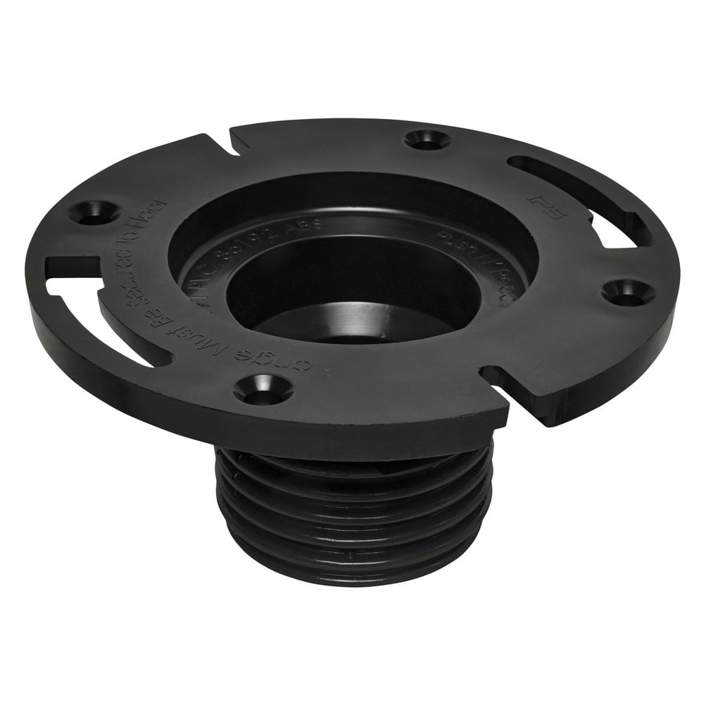 Water Tite 40008 PushIn ABS Repair Flange, 3 inch, Black