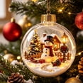 thumbnail image 7 of Glowing Christmas Story Ornament,Light-Up 3D Miniature Scene Clear PVC Globe Christmas Tree Ornament, Festive Keepsake Gift for Home Christmas Party Decoration, 7 of 7