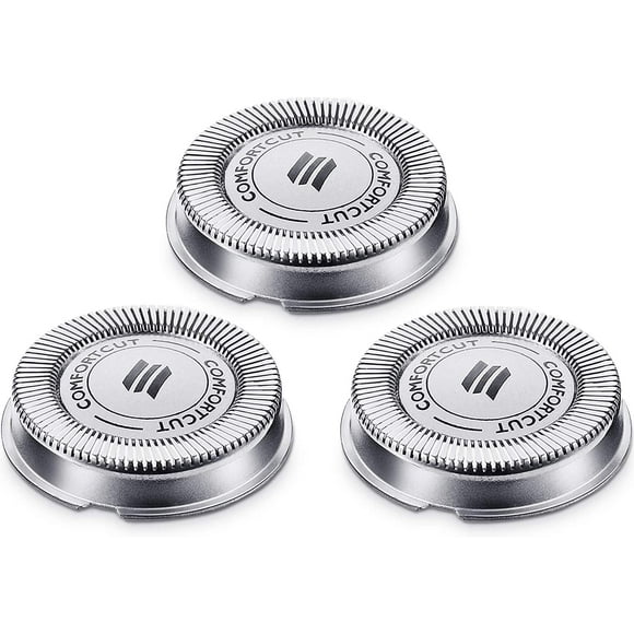 Replacement head compatible with 1000, 2000, 3000 series cartridges and sharp tip electric razor blades (3 pieces)
